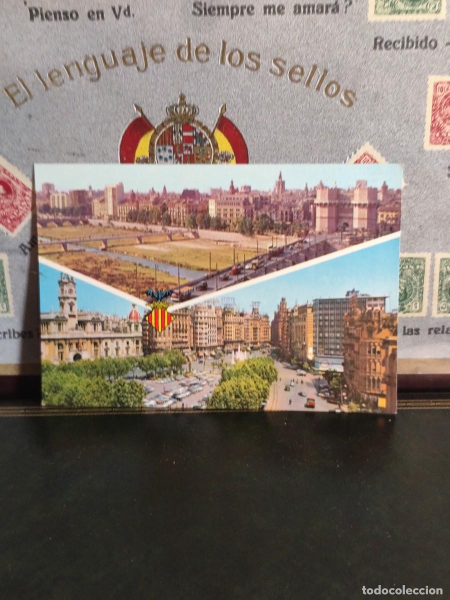 Postales: P6275 Postal Valencia Serie 19 n&deg; 231 Vista parcial Plaza del Caudillo.Zerkowitz