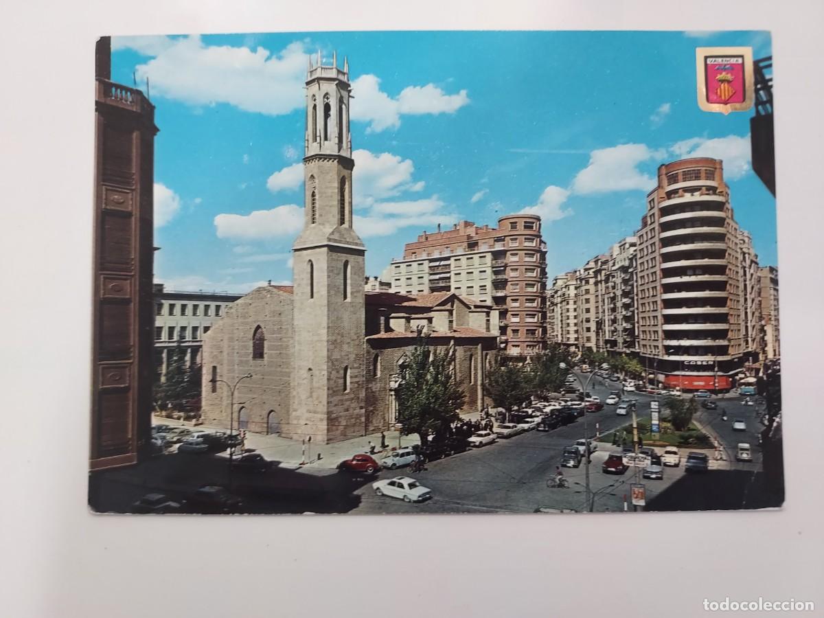 Postales: POSTAL VALENCIA IGLESIA SAN AGUSTIN AVENIDA OESTE. 1967. CIRCULADA. SUBIRATS 1097