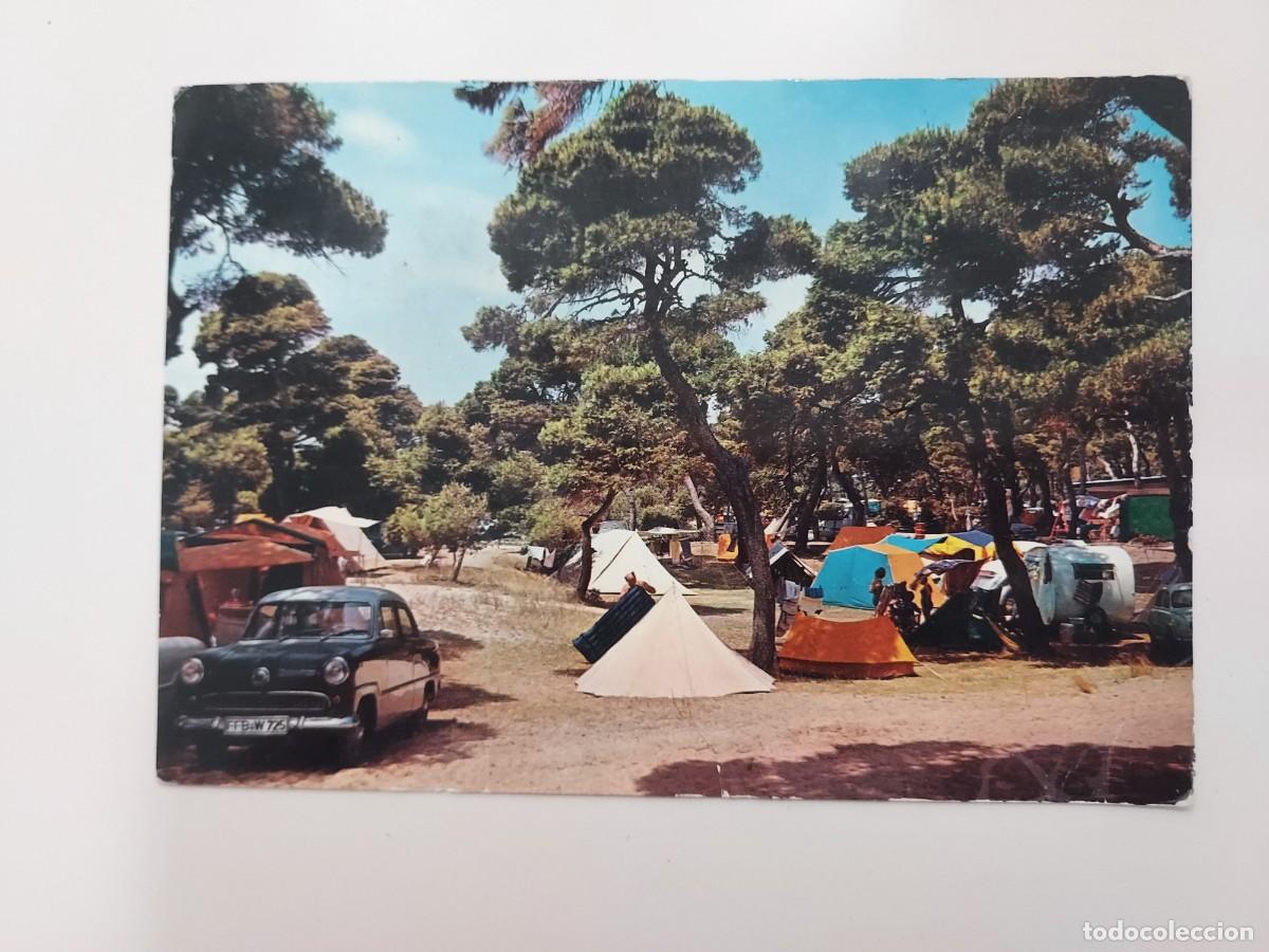 Postales: POSTAL VALENCIA EL SALER CAMPING. 1962. CIRCULADA. ARRIBAS 2002. TIENDA CAMPA&Ntilde;A CANADIENSE