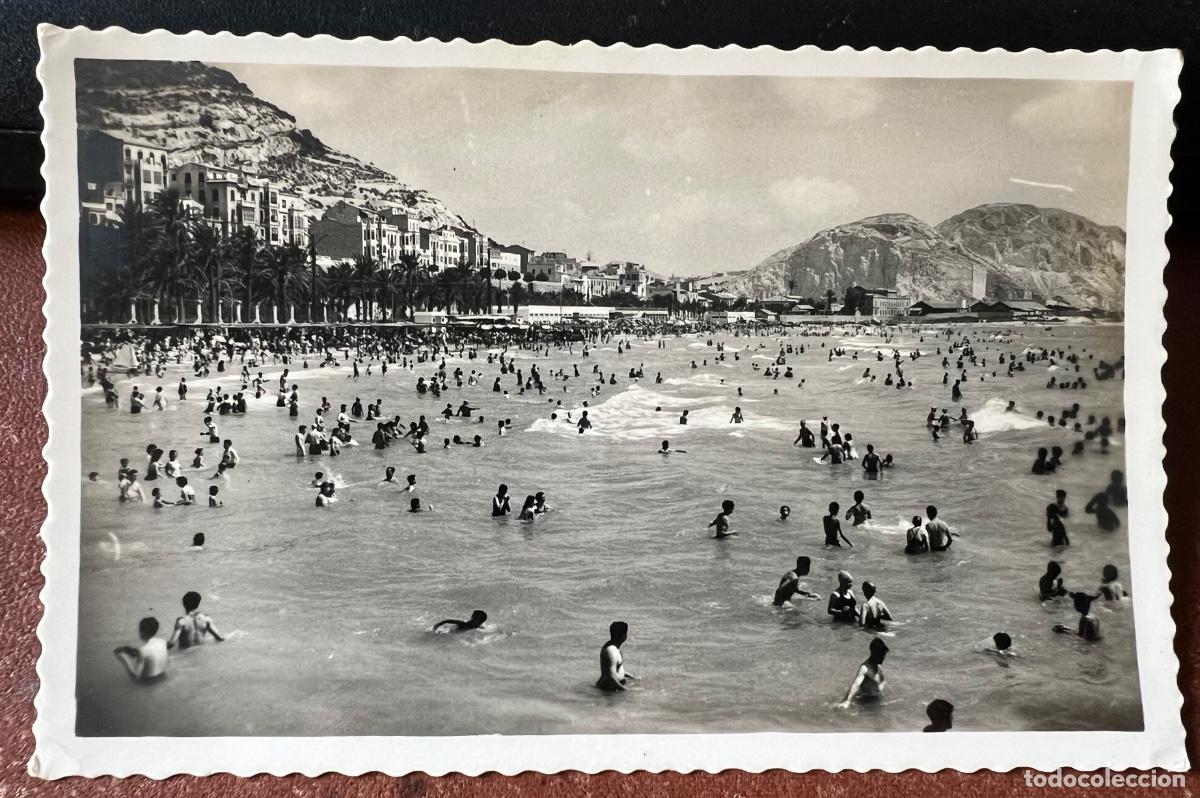 Postales: Postal de Alicante - Playa del Postiguet - Ediciones M. Arribas