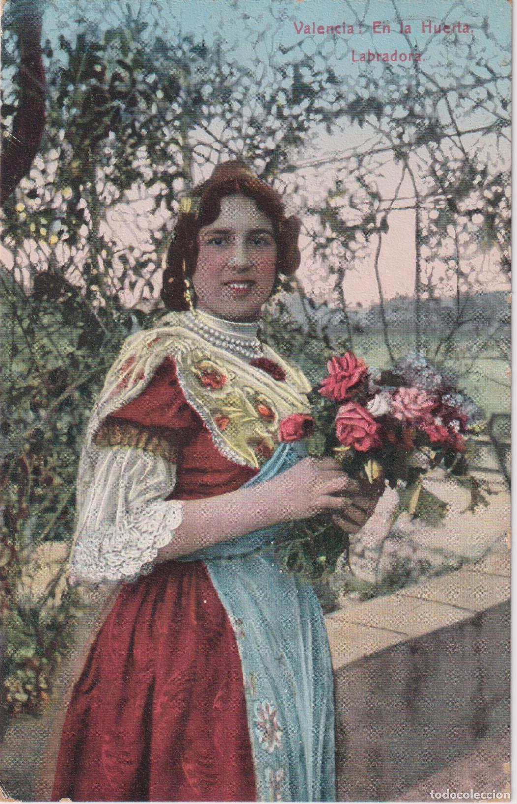 Postales: VALENCIA: EN LA HUERTA, LABRADORA - EDICION F.C. VALENCIA N&ordm;1 - CIRCULADA 193