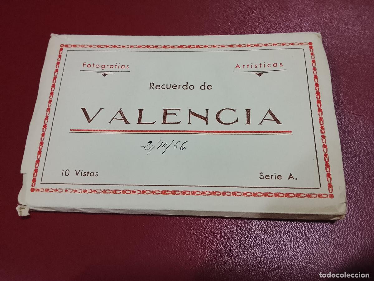 Postales: Recuerdo de Valencia. 10 vistas. Serie A. Colecci&oacute;n de 10 postales