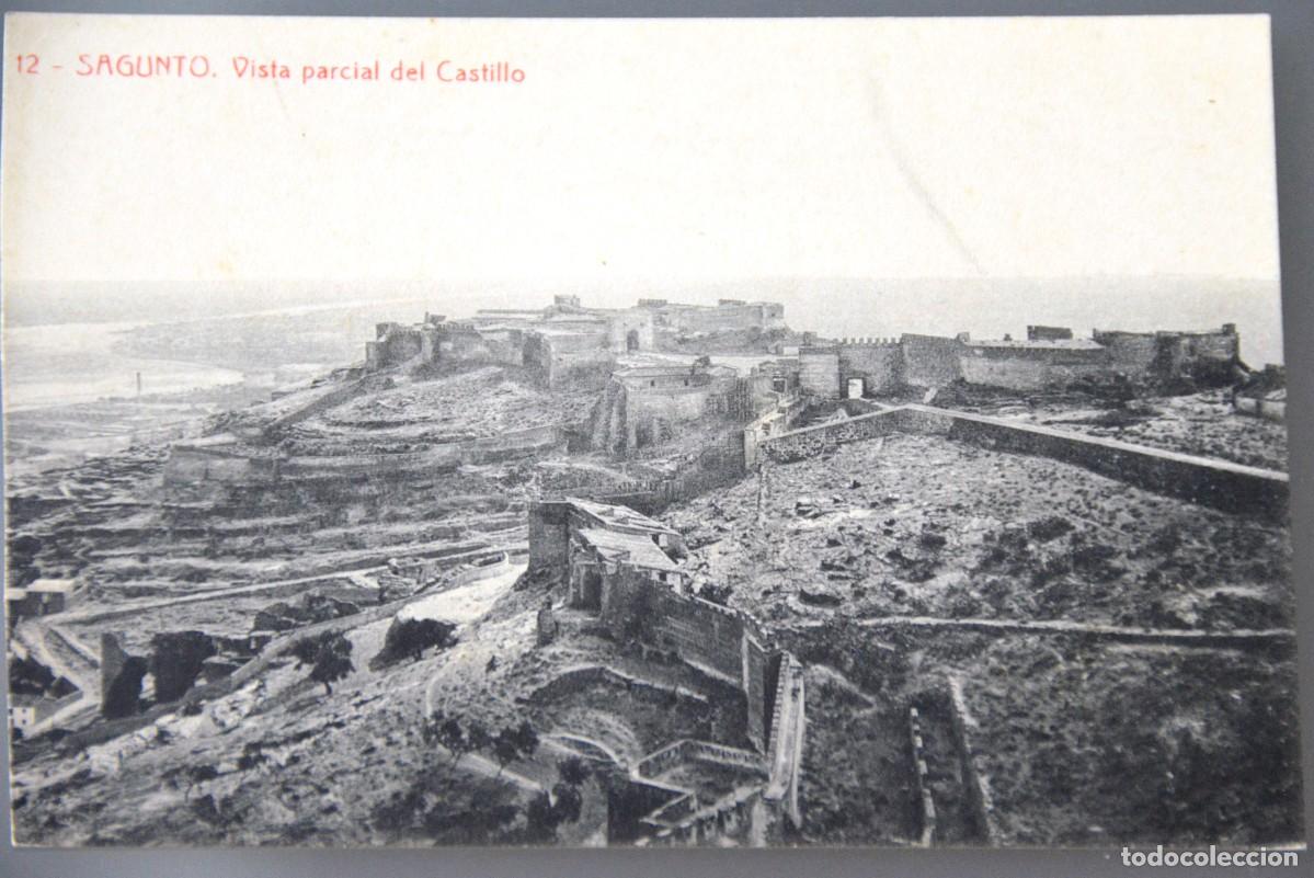 Postales: POSTAL SAGUNTO N&ordm; 12 VISTA PARCIAL DEL CASTILLO - (VALENCIA) FOT. THOMAS