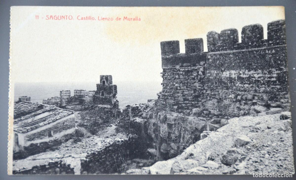 Postales: POSTAL SAGUNTO N&ordm; 11 CASTILLO LIENZO DE MURALLA- (VALENCIA) FOT. THOMAS