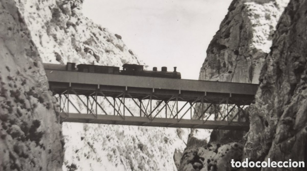 Postales: ALTEA TREN FERROCARRIL PONT MASCARAT POSTAL FOTOGR&Aacute;FICA ALACANT C. 1955