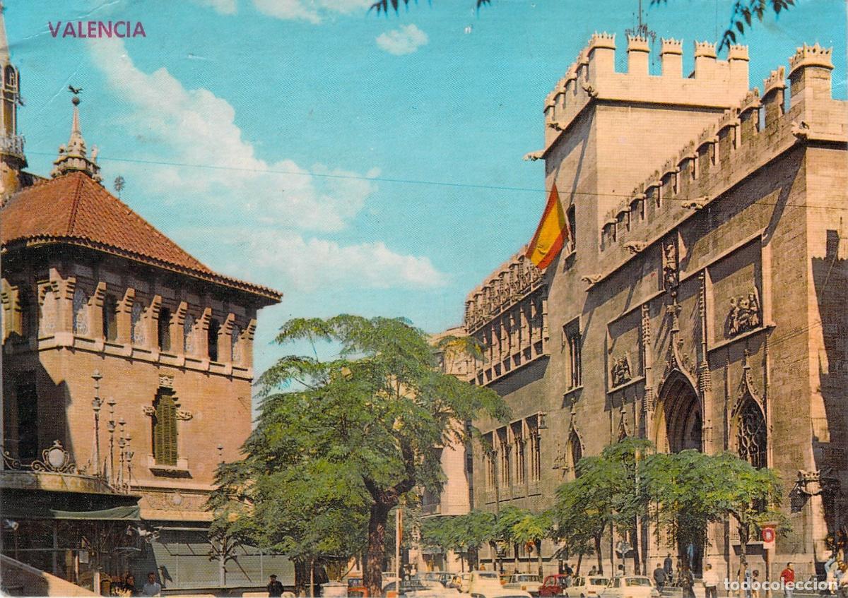 Postales: Postal de La Lonja de la Seda en Valencia
