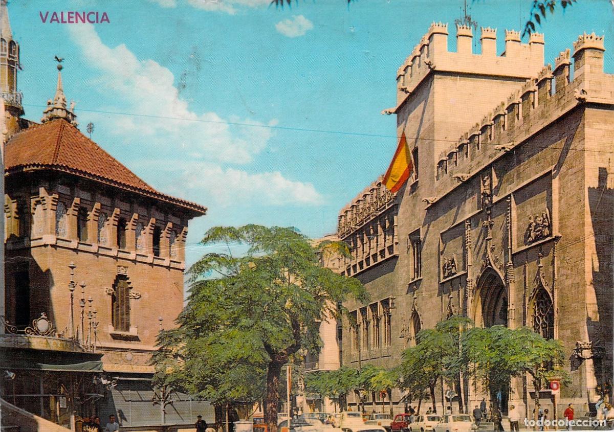 Postales: Postal de La Lonja de la Seda en Valencia, Espa&ntilde;a