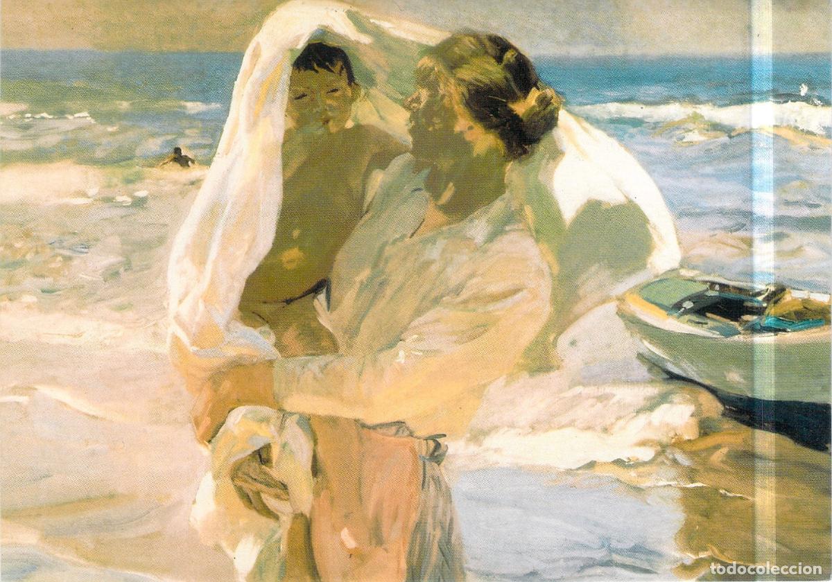 Postales: Postal con obra de Joaqu&iacute;n Sorolla Despu&eacute;s del Ba&ntilde;o