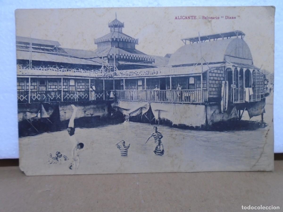 Postales: ALICANTE.BALNEARIO&rdquo;DIANA&rdquo;POSTAL 1&ordm;-XX,EDICIONES BAZAR ARCA DE NOE N&ordm; 27.