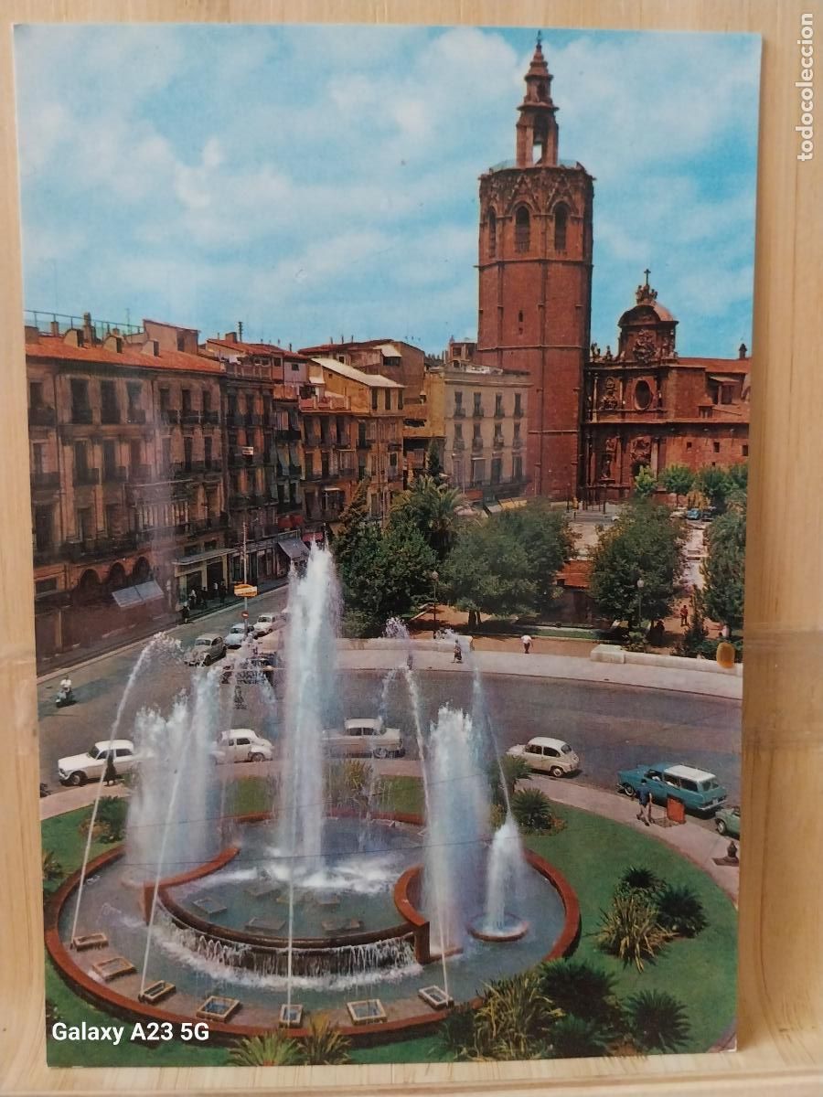Postales: PLAZA DE LA REINA VALENCIA ED ZERKOWITZ SERIE 19 98 SC ORIGINAL ANIMADA COCHES CLASICOS