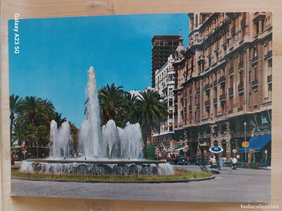 Postales: FUENTE MONUMENTAL EXPLANADA ESPA&Ntilde;A ALICANTE ED GARRABELLA 22 SC ORIGINAL ANIMADA COCHES CLASICOS
