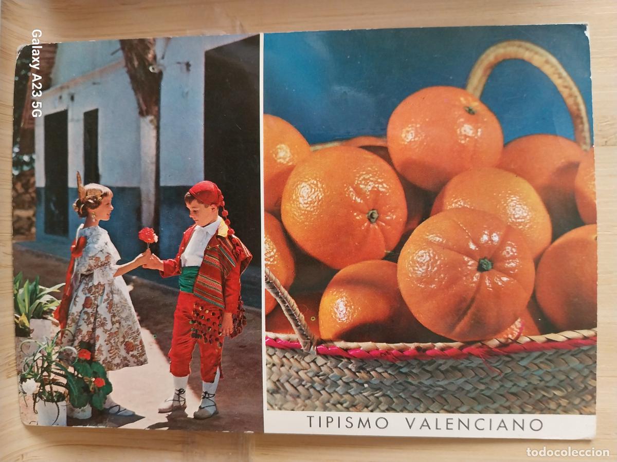 Postales: TIPISMO VALENCIANO ED GARRABELLA 82 ESCRITA A&Ntilde;OS 60 NARANJAS NI&Ntilde;OS REGIONALES