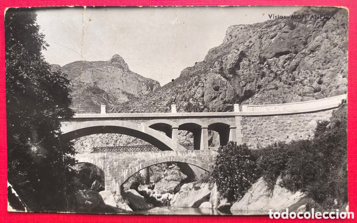 Postales: MONTANEJOS POSTAL FOTOGR&Aacute;FICA CASTELL&Oacute; C. 1945