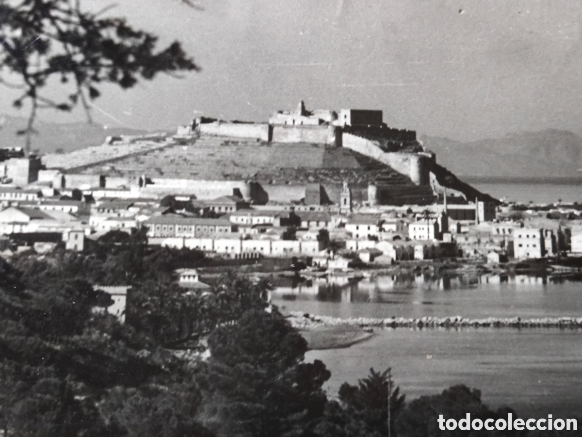 Postales: DENIA CASTILLO POSTAL FOTOGR&Aacute;FICA CIRCULADA ALACANT C. 1955