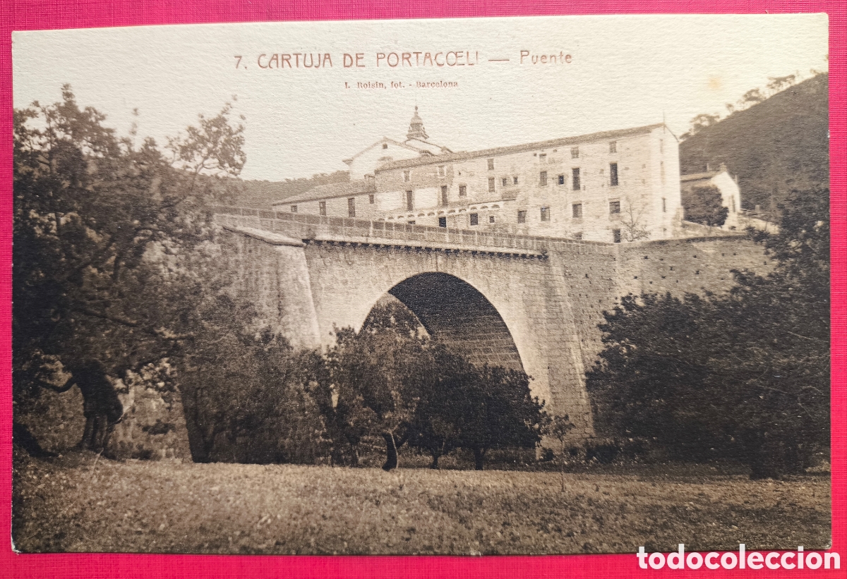 Postales: CARTUJA DE PORTACELI PONT POSTAL FOTOTIPIA VAL&Egrave;NCIA C. 1920