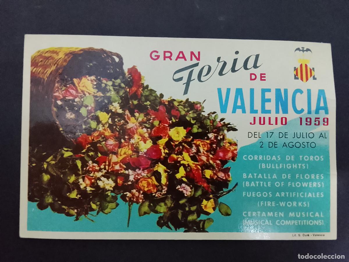 Postales: Postal Gran Feria de Valencia julio de 1959