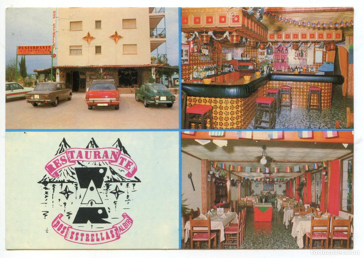 Postales: Restaurante Dos Estrellas, El Albir, Alfaz del Pi, Alicante, nueva sin circular