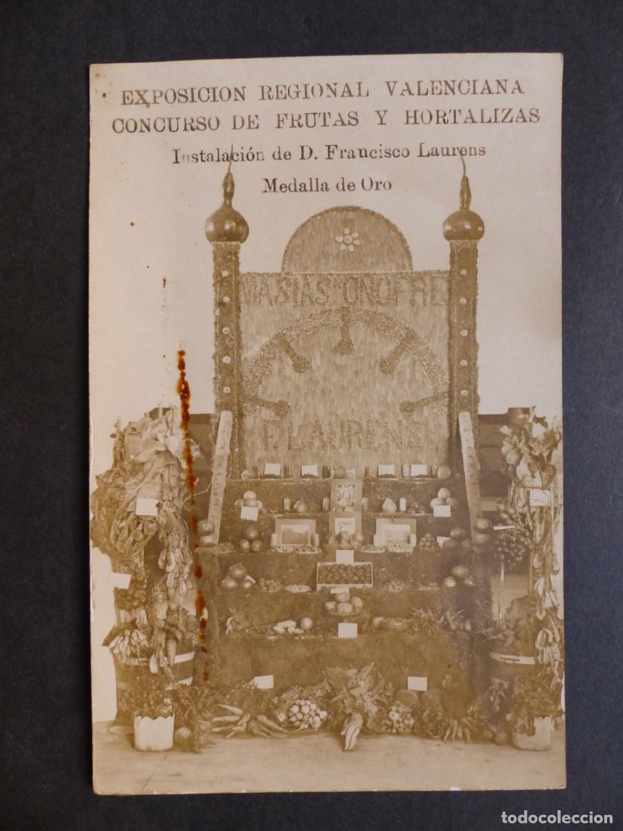 Postales: VALENCIA, EXPOSICION REGIONAL VALENCIANA 1909, CONCURSO FRUTAS Y HORTALIZAS - POSTAL FOTOGRAFICA