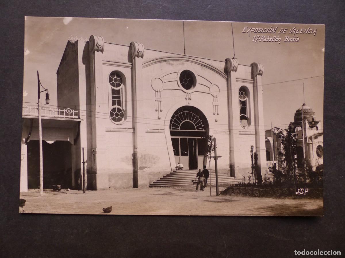 Postales: VALENCIA, EXPOSICION REGIONAL VALENCIANA 1909, PABELLON BADIA - POSTAL FOTOGRAFICA