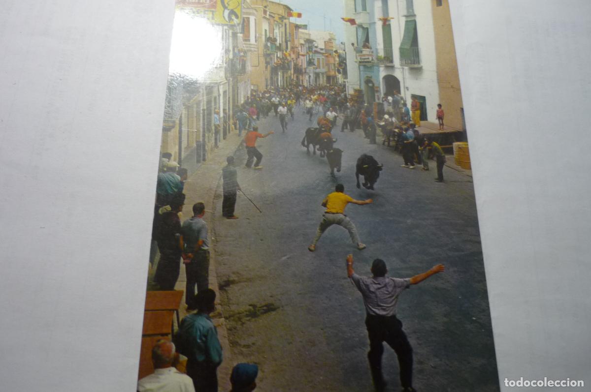 Postales: postal cuevas de vinroma entrada toros escrita-a&ntilde;o 1977