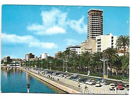 Postales: EXPLANADA DE ESPA&Ntilde;A Y PUERTO.- ALICANTE