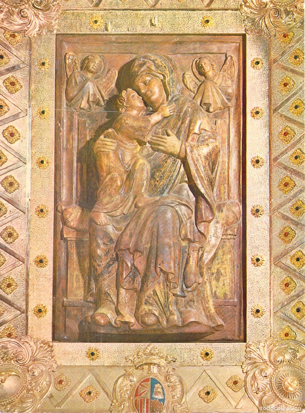 Postales: Postal del Real Monasterio de Santa Mar&iacute;a del Puig, Virgen y Ni&ntilde;o