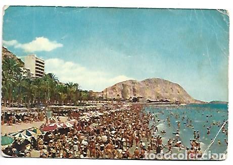 Postales: PLAYA DEL POSTIGUET - BEACH OF POSTIGUET.- ALICANTE