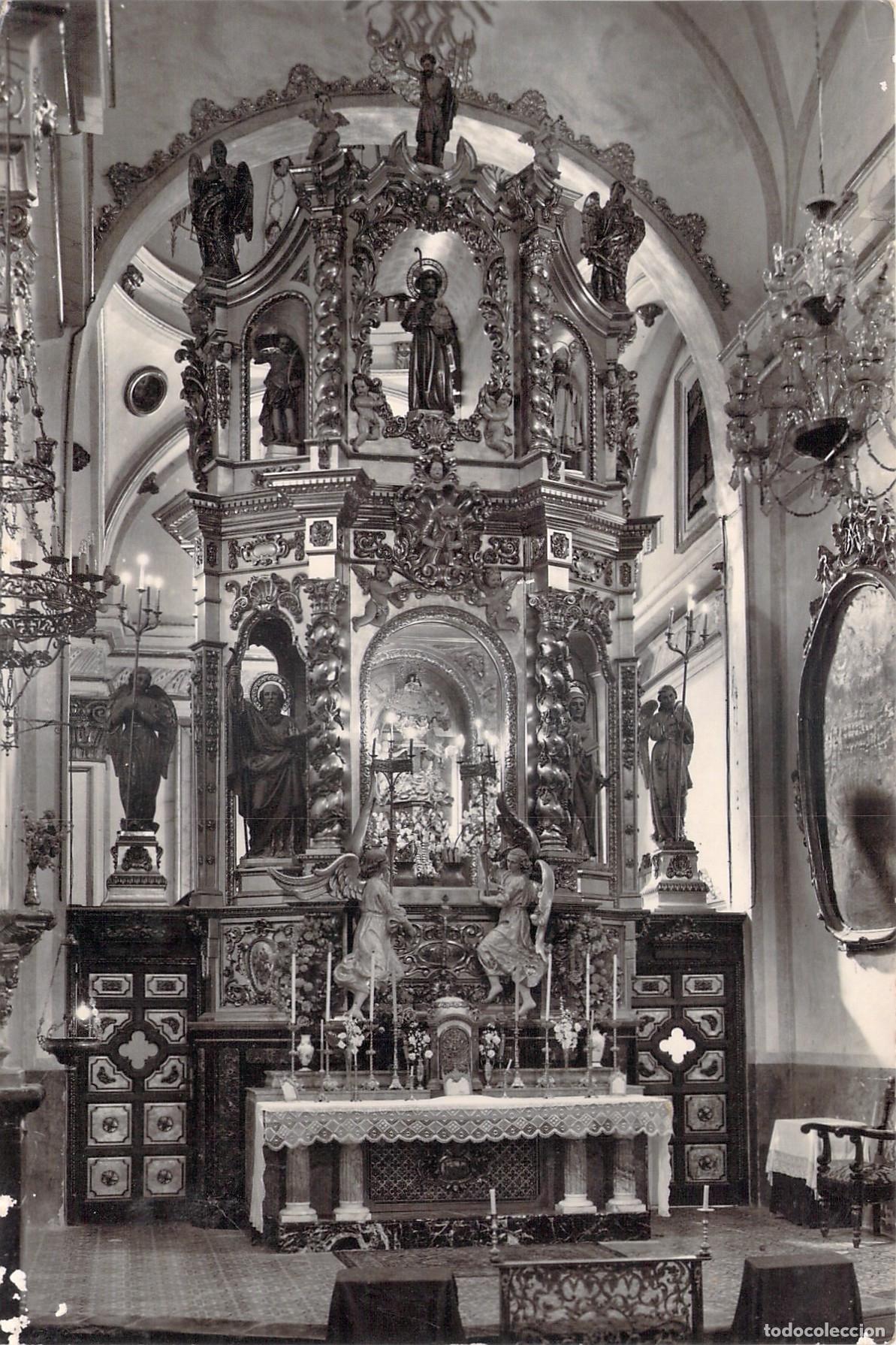 Postales: Postal de Morella Santuario de Vallivana Altar Mayor
