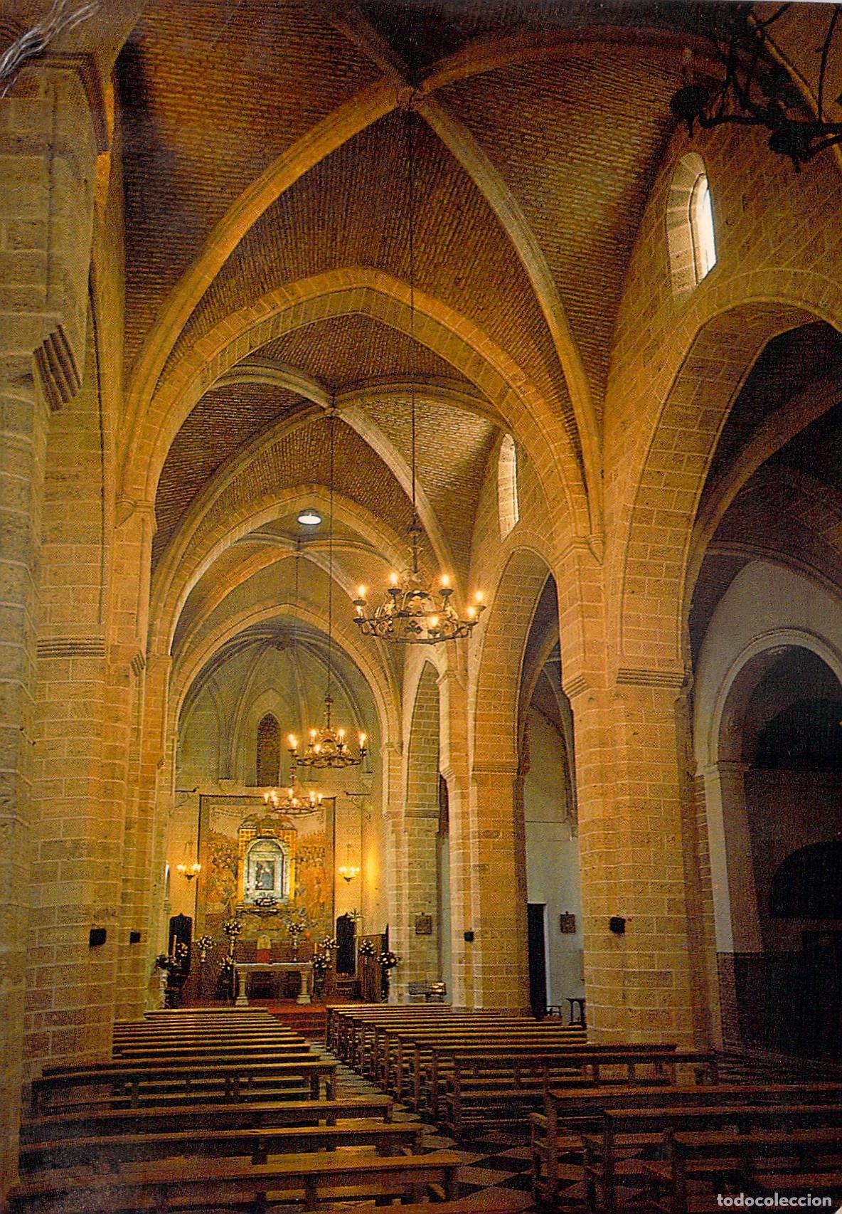 Postales: Postal del interior de la iglesia del Real Monasterio de El Puig, Valencia