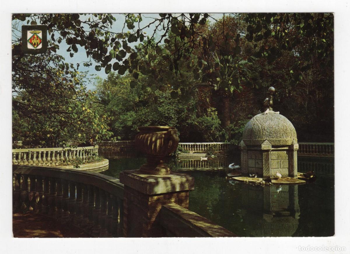 Postales: CASTELLON DE LA PLANA N&ordm; 41 PARQUE DE RIBALTA ESTANQUE -COMAS ALDEA- SIN ESCRIBIR IMAGEN DEL REVERSO