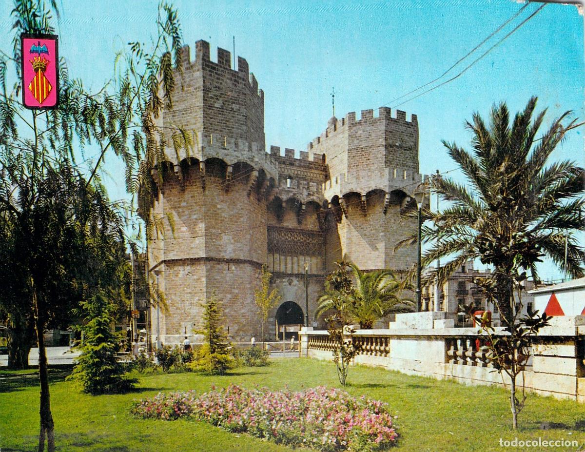 Postales: Postal de las Torres de Serranos en Valencia