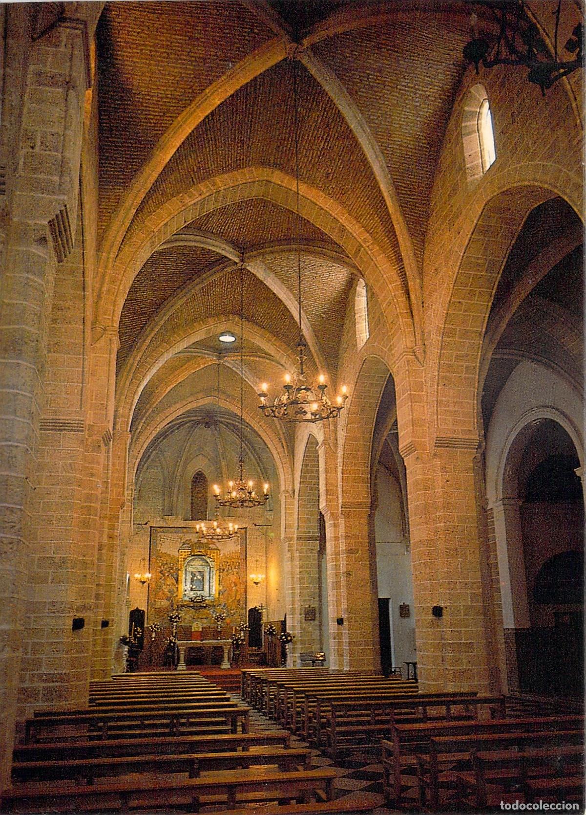 Postales: Postal del interior de la iglesia del Real Monasterio de Santa Maria de El Puig