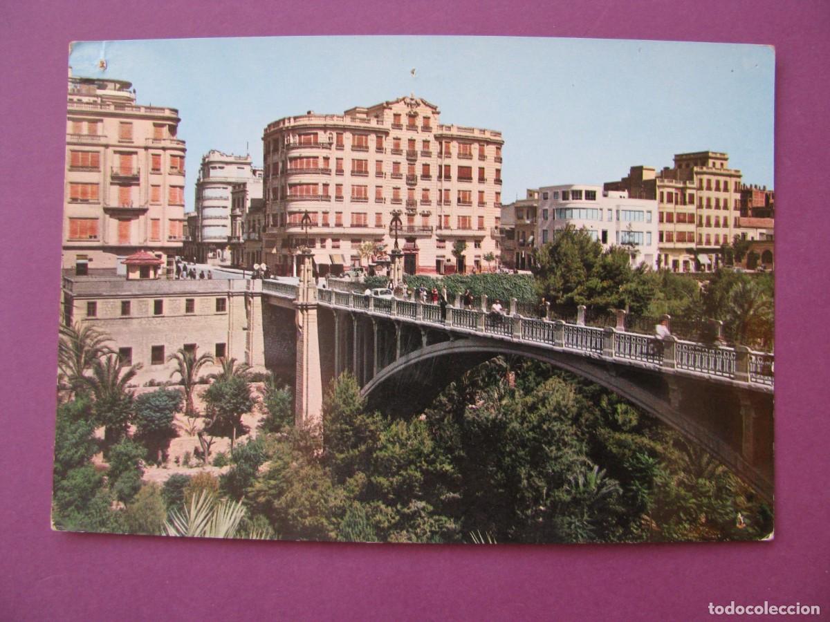 Postales: POSTAL DE ELCHE. PUENTE NIEVO DE CANALEJAS. GARCIA GARRABELLA.
