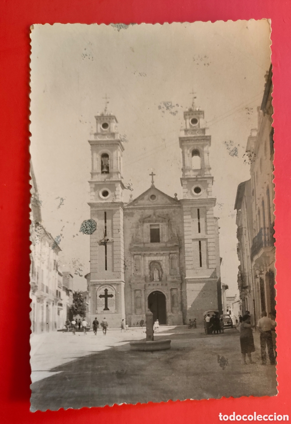 Postales: CANALS VALENCIA. Iglesia a&ntilde;os 50/60