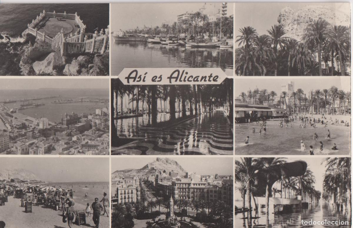 Postales: AS&Iacute; ES ALICANTE, EL CASTILLO, PUERTO, CABEZA DEL MORO, PLAYA DEL POSTIGUET - EDI. CRIS-ADAM N&ordm;1 - SC