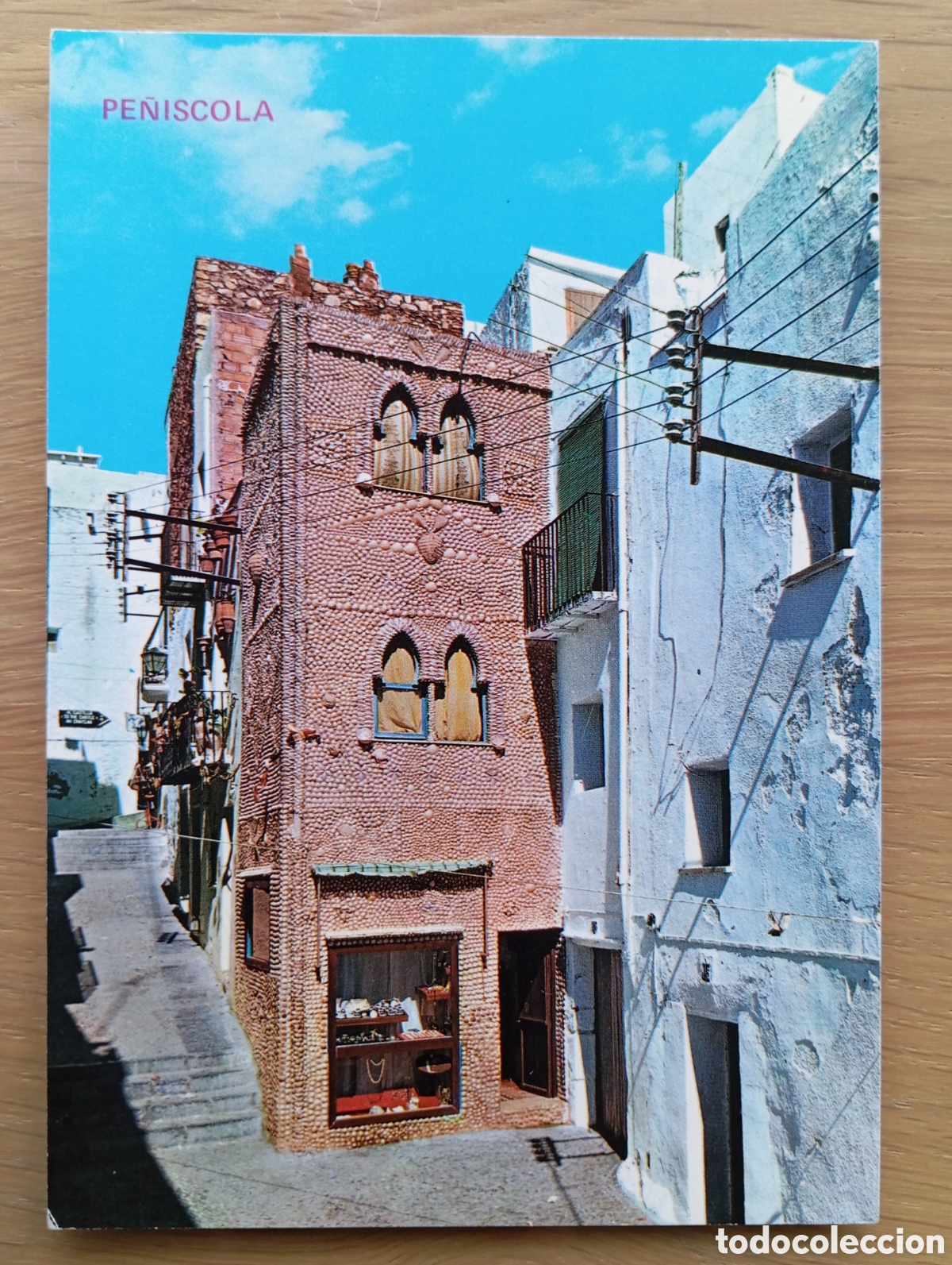 Postales: POSTAL PE&Ntilde;&Iacute;SCOLA CASTELL&Oacute;N CASA DE LAS CONCHAS ARRIBAS 39 A&Ntilde;O 1974