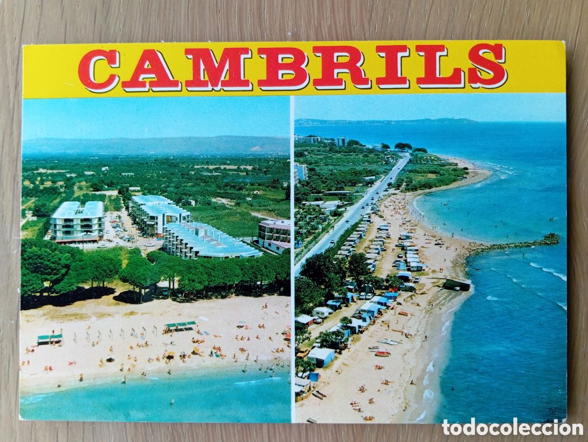 Postales: POSTAL CAMBRILS COSTA DORADA VISTA DE LA COSTA CAMPING RAYMOND 103 TARRAGONA A&Ntilde;O 1972