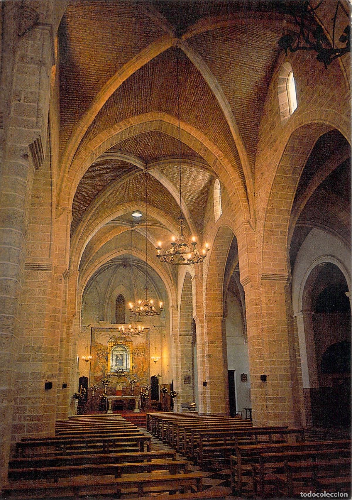 Postales: Postal del interior de la iglesia del Real Monasterio de Santa Mar&iacute;a de El Puig