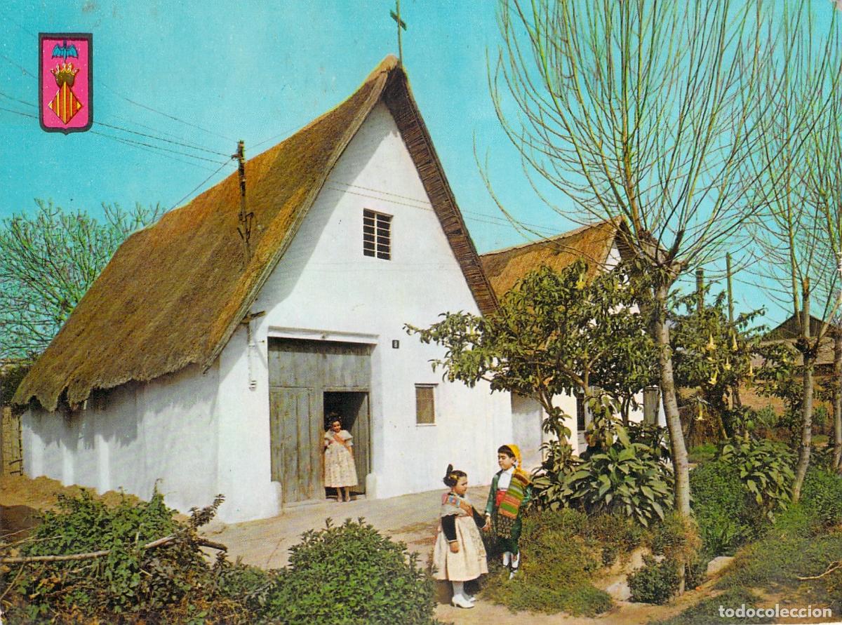 Postales: Postal de Barraca tradicional en la regi&oacute;n de Valencia