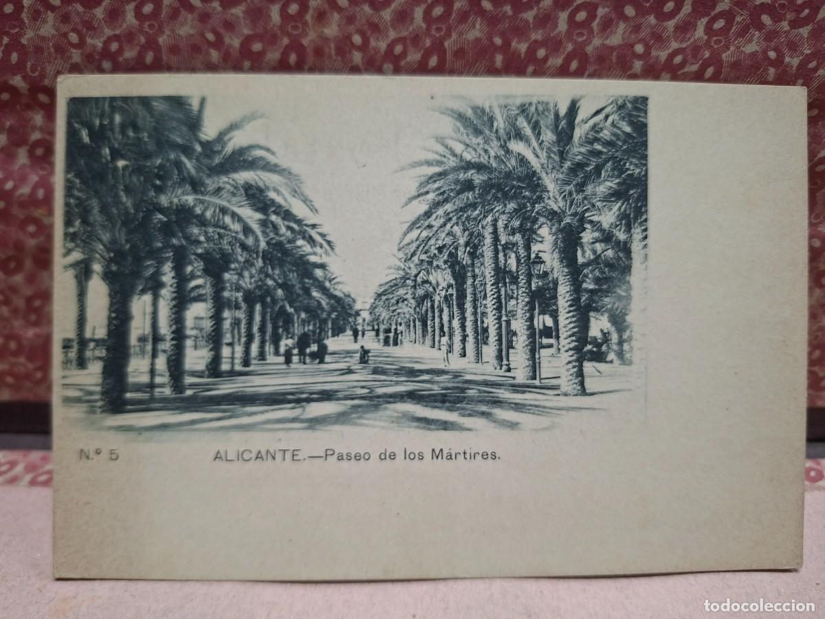 Postales: ANTIGUA POSTAL ALICANTE PASEO DE LOS MARTIRES 5