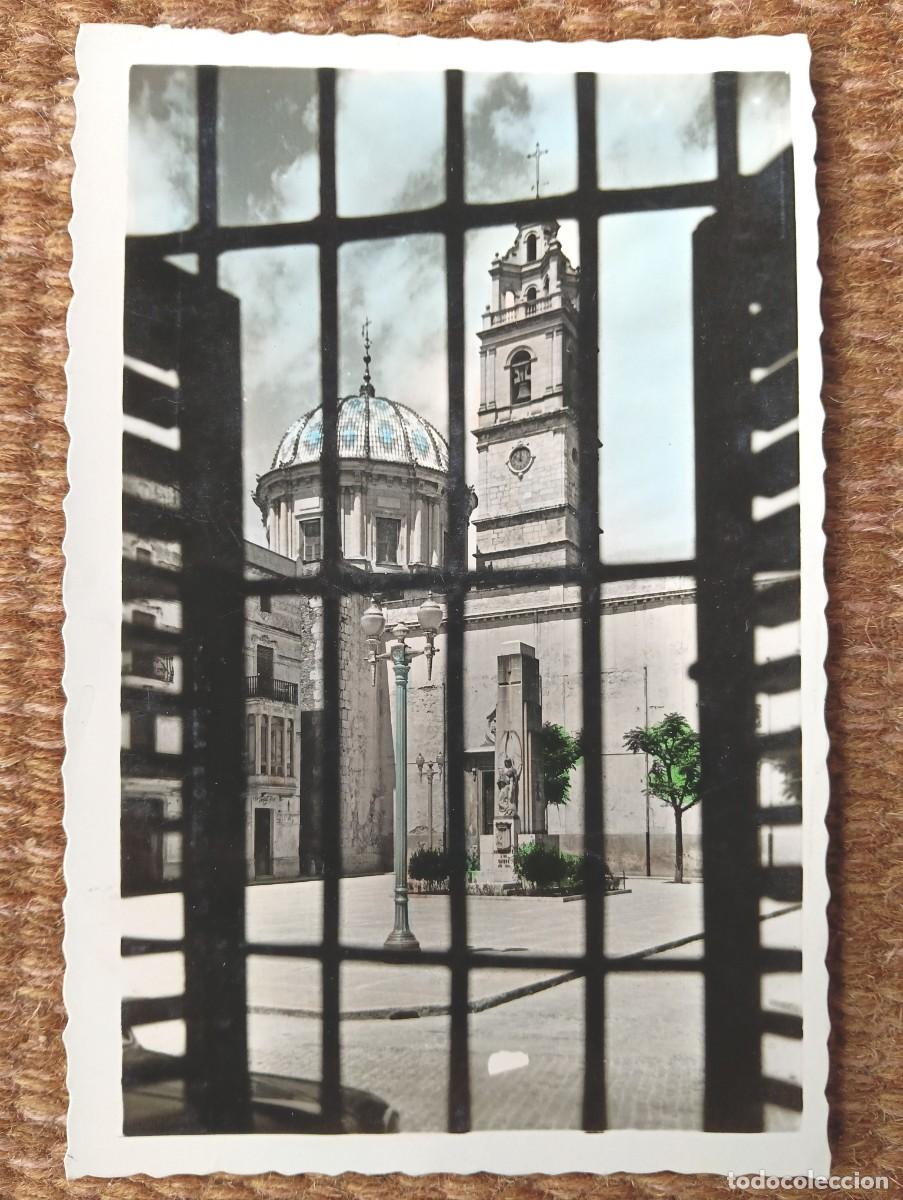 Postales: CARCAGENTE - VALENCIA - PLAZA DEL CAUDILLO - MONUMENTO A LOS CAIDOS - ED. PAPELERIA CUENCA