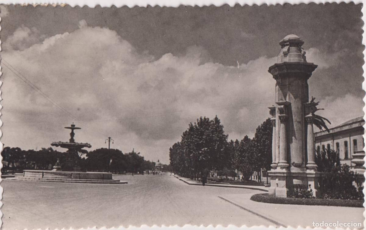 Postales: VALENCIA, ALAMEDA PASEO CENTRAL - JDP CLICH&Eacute; L&Oacute;PEZ N&ordm;99 - CIRCULADA