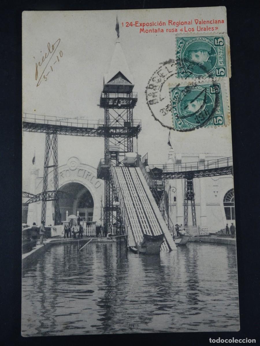 Postais: ANTIGUA POSTAL CPA, EXPOSICI&Oacute;N REGIONAL VALENCIANA , MONTA&Ntilde;A RUSA, THOMAS, VER FOTOS