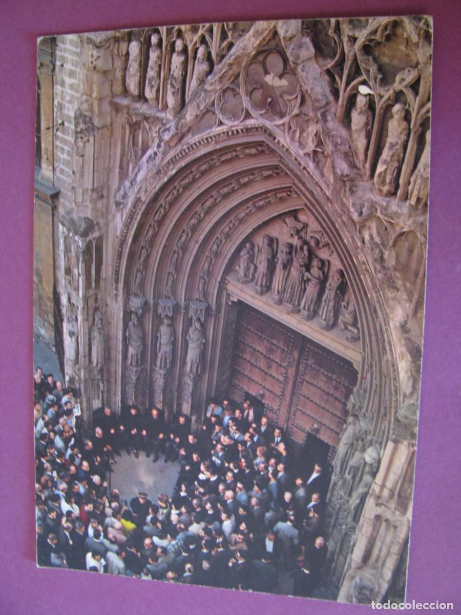 Postales: POSTAL DE VALENCIA. CATEDRAL. EL TRIBUNAL DE LAS AGUAS CELEBRANDO CONSEJO. CIRCULADA