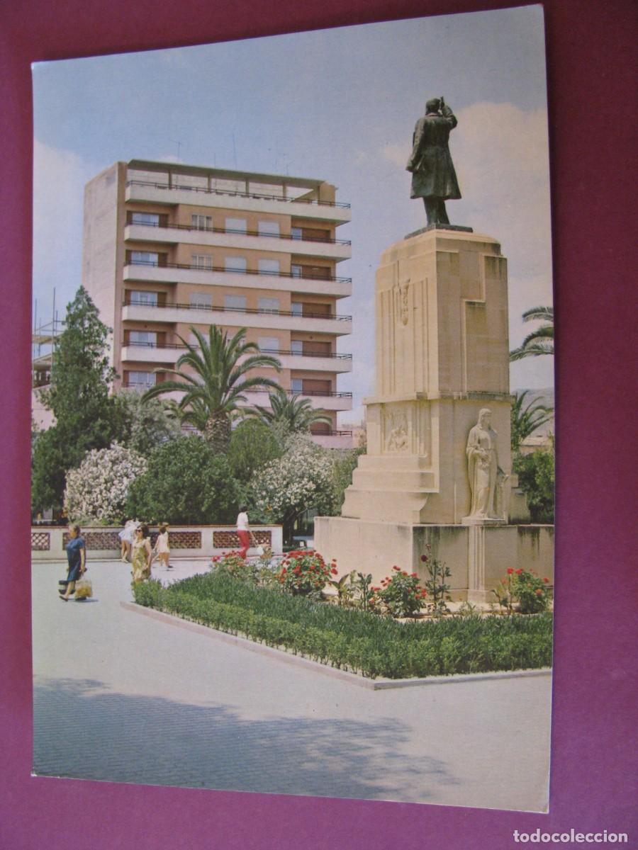 Postales: POSTAL DE ELDA. MONUMENTO A CASTELAR. GIF.