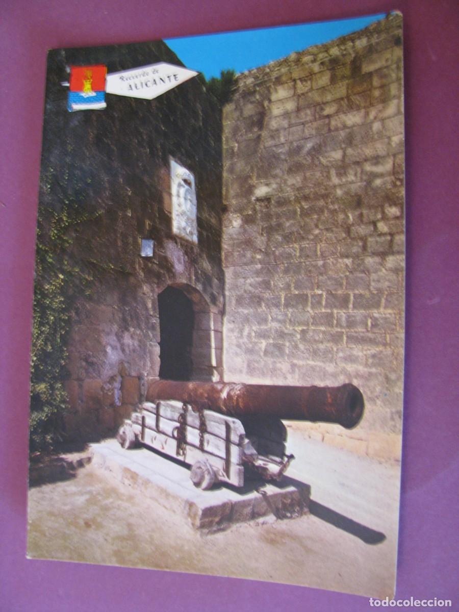 Postales: POSTAL DE ALICANTE. ENTRADA AL CASTILLO DE SANTA BARBARA. PERGAMINO