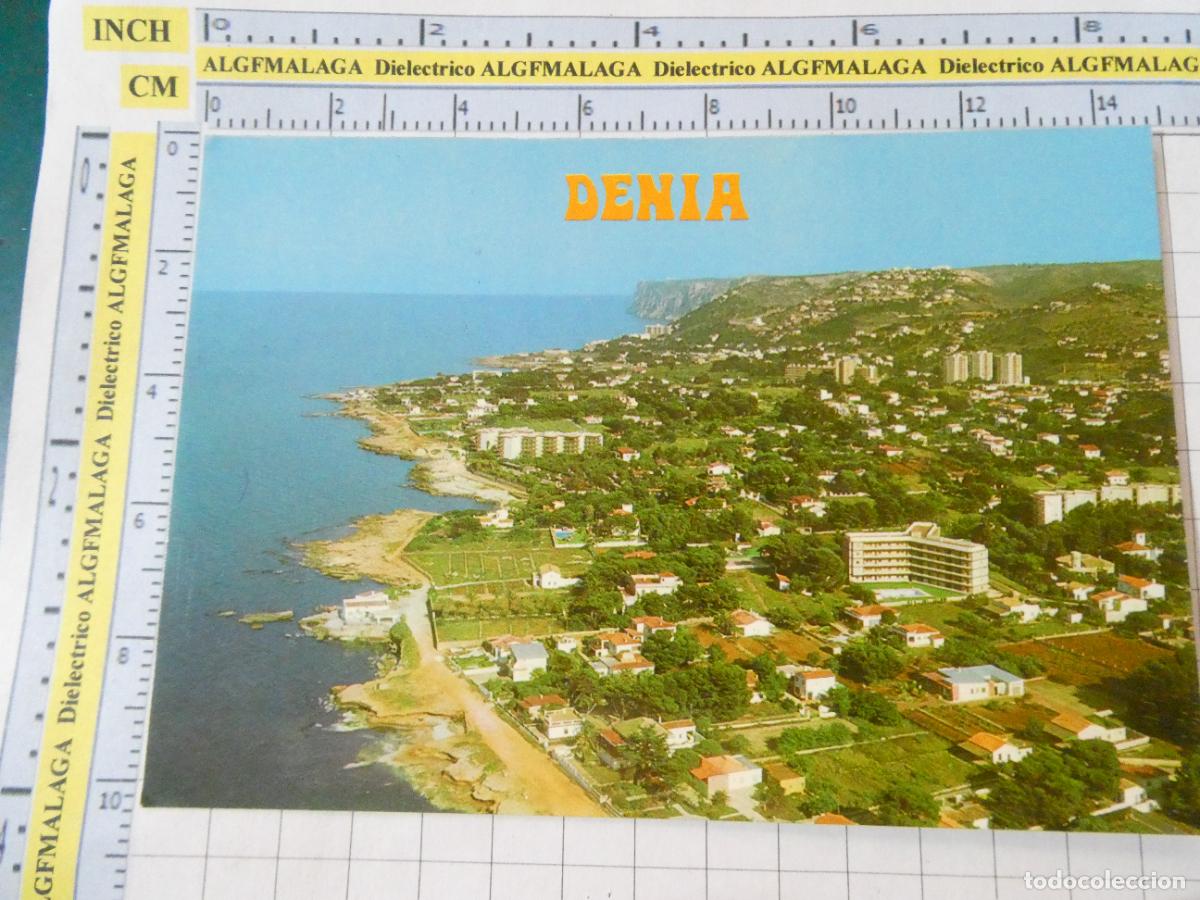 Postales: POSTAL DE ALICANTE. A&Ntilde;O 1977. DENIA VISTA AEREA DE LA COSTA 17 GALIANA. 3038