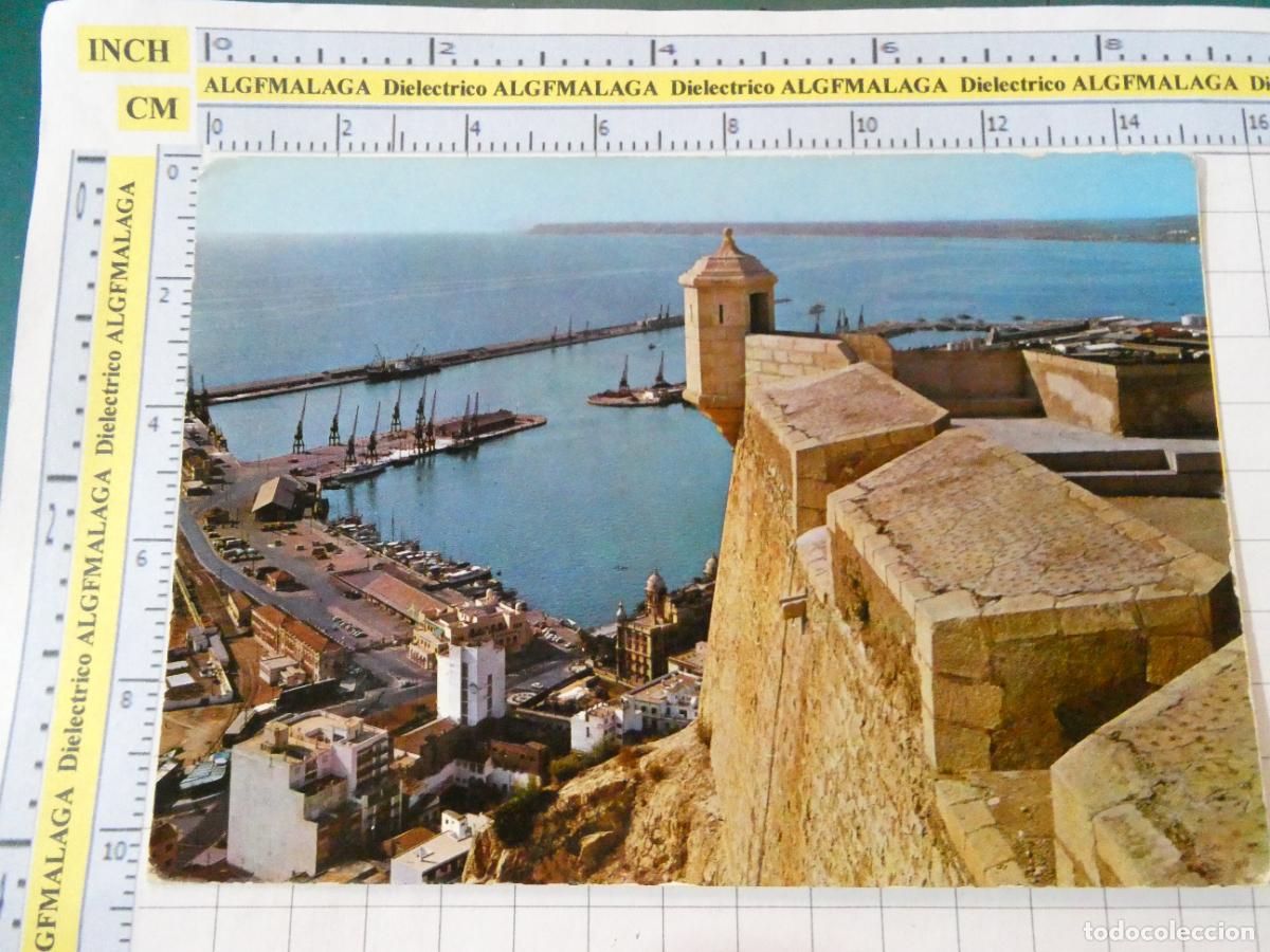 Postales: POSTAL DE ALICANTE. A&Ntilde;O 1969. VISTA DEL PUERTO DESDE EL CASTILLO. 5 . 3051