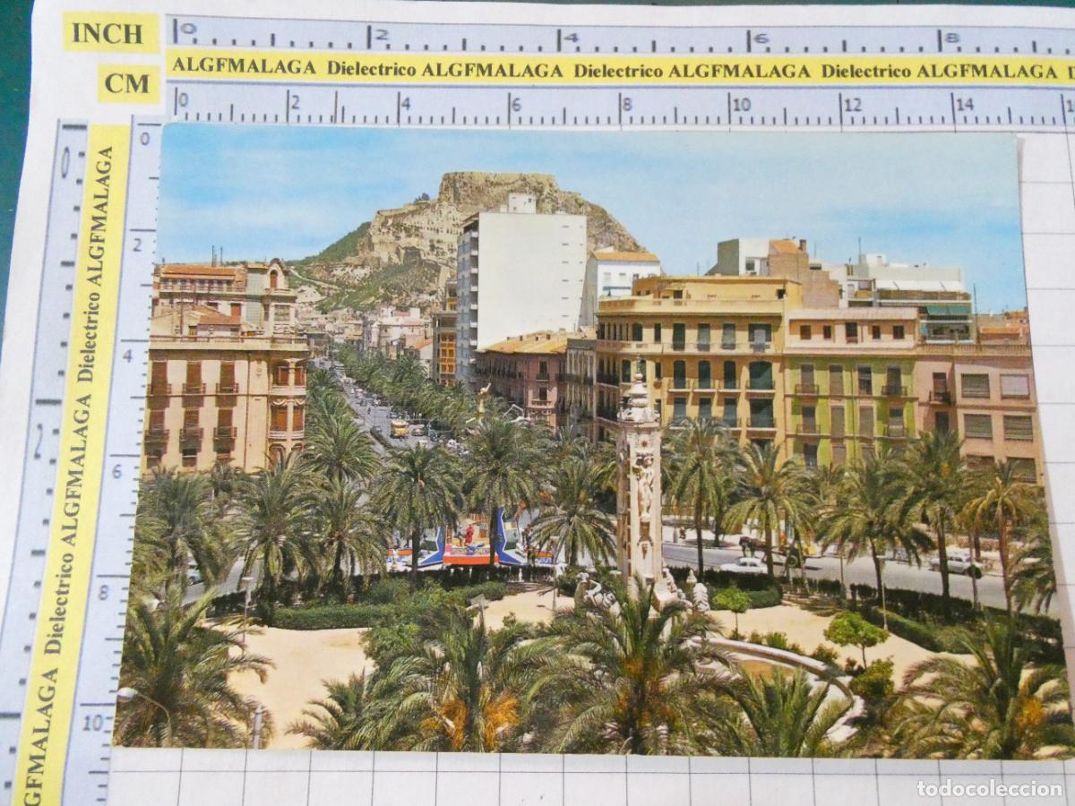 Postales: POSTAL DE ALICANTE. A&Ntilde;O 1964. PLAZA DE LOS LUCEROS Y AVENIDA DE ALFONSO EL SABIO 2 GARRABELLA . 3052