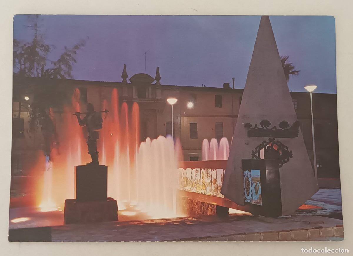 Postales: CASTELLON. PLAZA FADRELL. FUENTE LUMINOSA (1974)